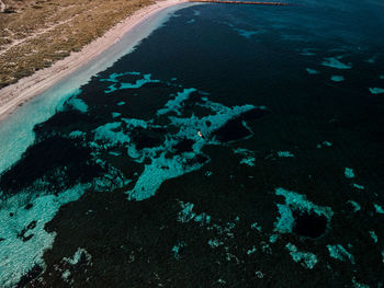 High angle view of swimming pool