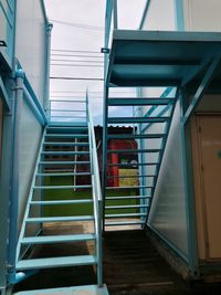 Low angle view of staircase in building