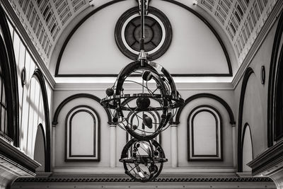 Low angle view of ceiling of building