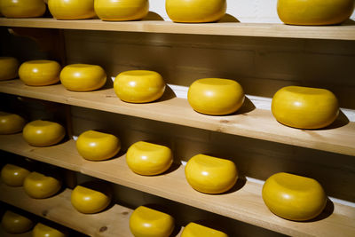 Close-up of eggs in carton