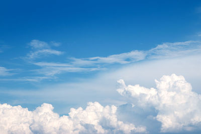 Low angle view of clouds in sky