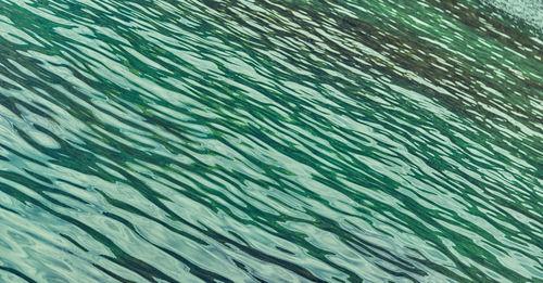 Full frame shot of rippled water in swimming pool