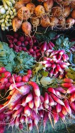 Fruits for sale at market stall