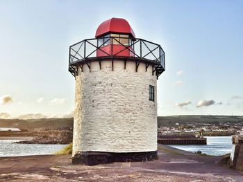 Lighthouse in the sea