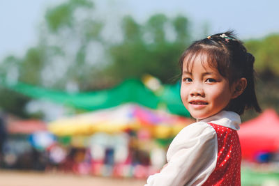 Portrait of cute girl