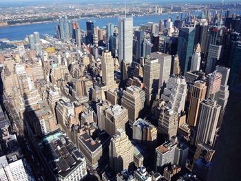 High angle view of cityscape