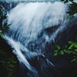 Close-up of waterfall