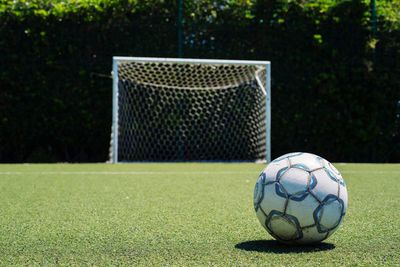 Soccer ball on field