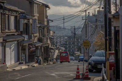 Street amidst buildings in city