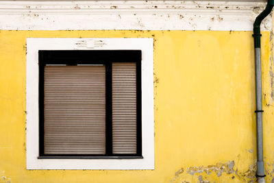 Close-up of closed door