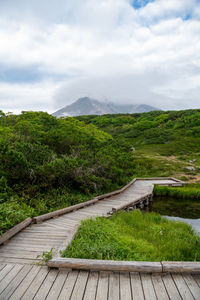 Scenic view of landscape against sky