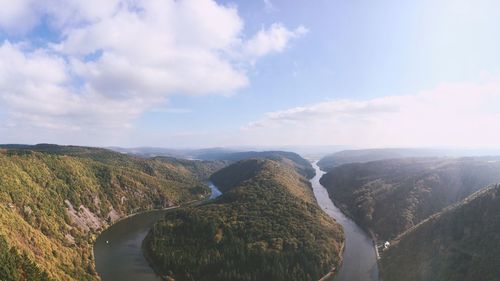 Panoramic view of sea against sky