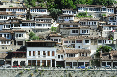 Residential buildings in town