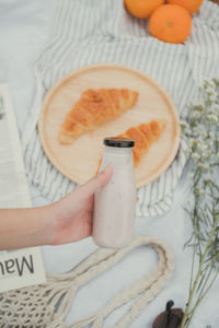 Close-up of food on table