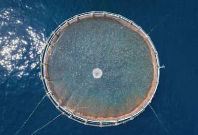 Low angle view of metallic structure