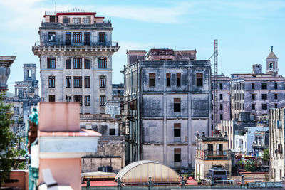 Havana building on main street in cuba