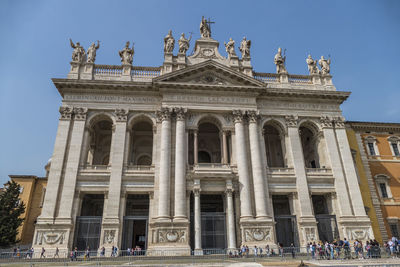 Low angle view of historical building