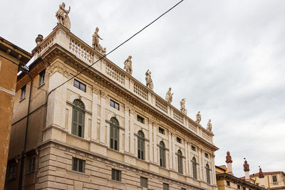 Low angle view of historical building against sky