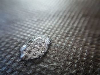 High angle view of tire on table