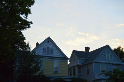 Low angle view of building against sky
