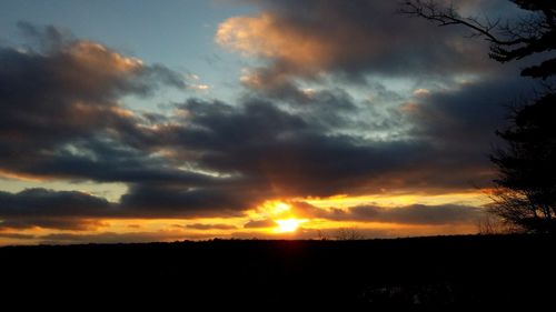 Scenic view of sunset sky