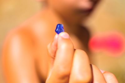 Low section of woman