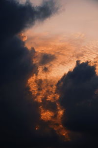 Low angle view of clouds in sky