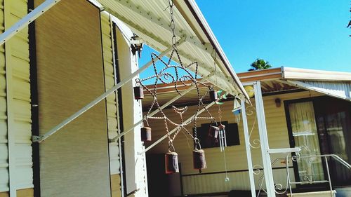 Low angle view of built structure against sky