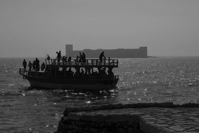 Boats in sea