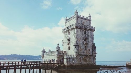 Low angle view of historical building