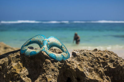 Close-up of rocks on shore