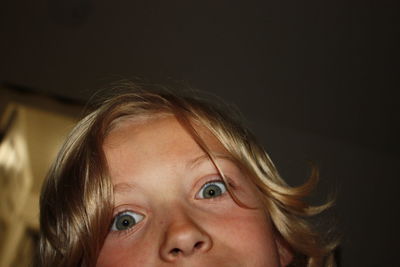 Close-up portrait of boy