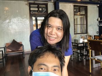 Portrait of smiling woman