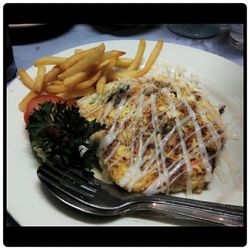 Close-up of served food