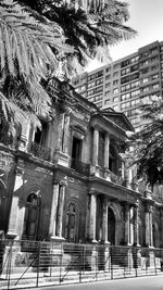 Low angle view of building facade