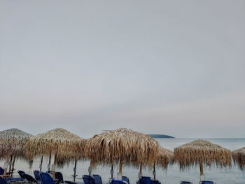 Panoramic view of beach against sky