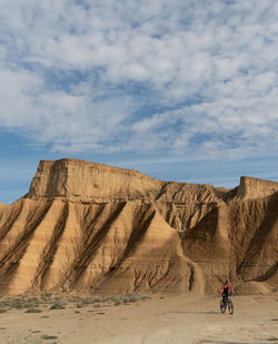 Scenic view of desert against sky