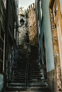 Steps leading towards built structure