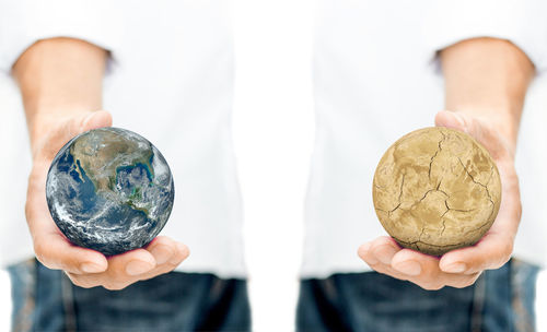 Close-up of person holding hands