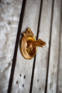 Close-up of door knocker