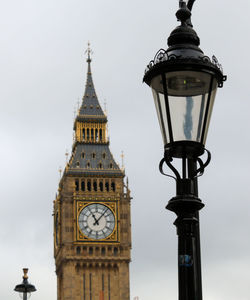 Low angle view of clock tower