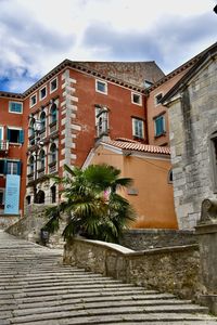 Low angle view of building against sky