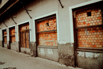 Close-up of closed door