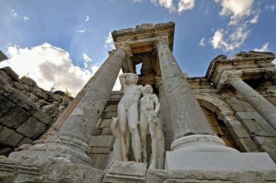 Low angle view of a temple