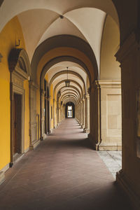 Empty corridor of building