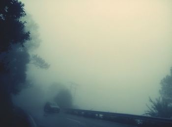 Road in foggy weather