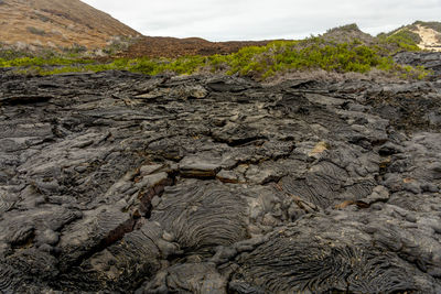 View of volcanic landscape