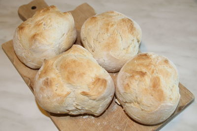 Close-up of bread on table