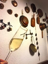 Close-up of wine hanging