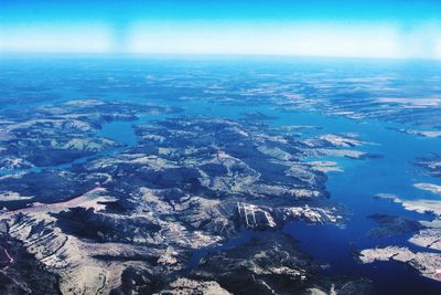 Aerial view of landscape